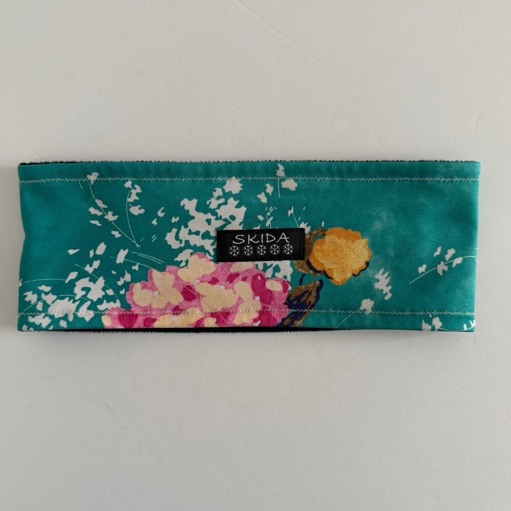 Skida Alpine Fleece-Lined Headband Floral One-Size